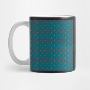 Holly Berry Polka Dot on Teal Mug